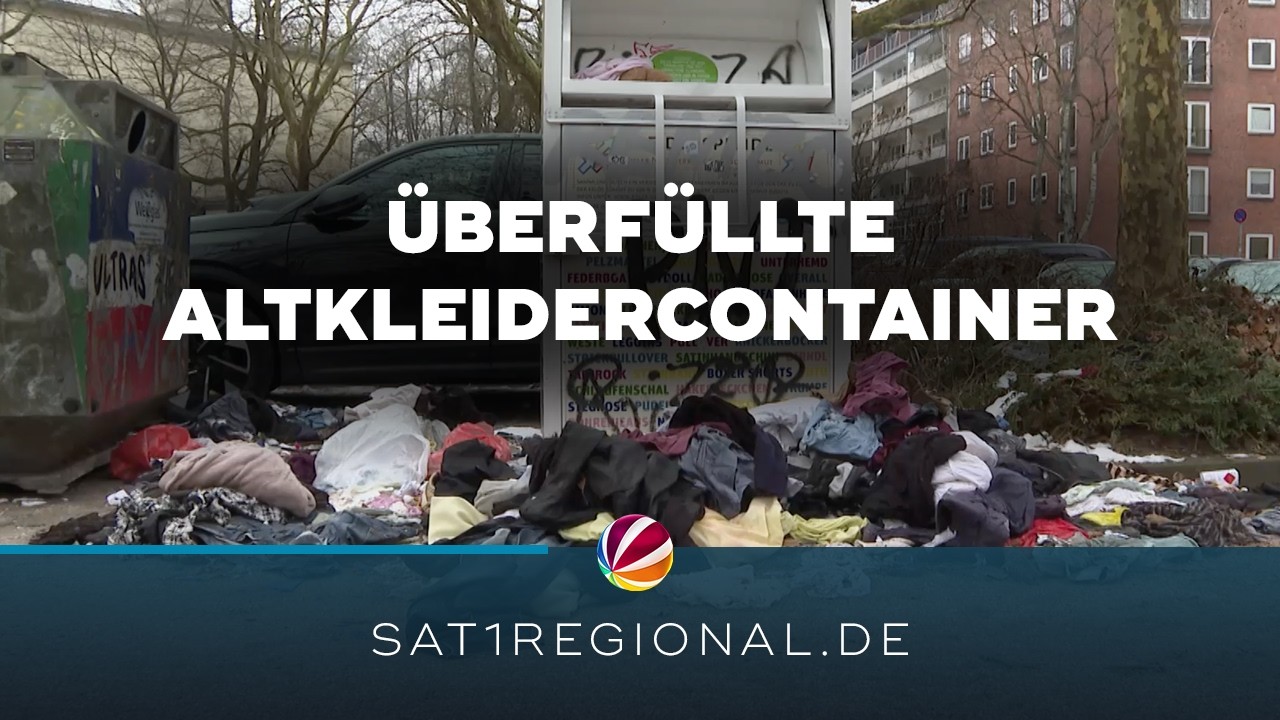 Überfüllte Altkleidercontainer und Müllberge sorgen für Ärger in Kiel