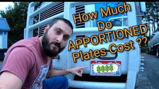 How much do Apportioned Plates cost on my semi trucks 🚚??