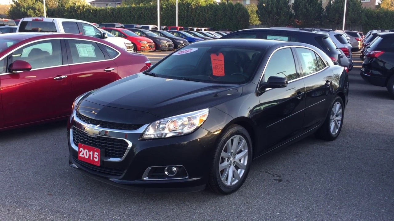 2015 Chevrolet Malibu Lt Black Granite Metallic Roy Nichols Motors Courtice On