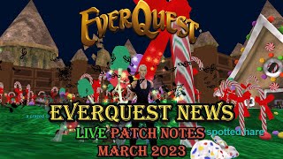 Everquest News - Live Server Patch Notes - March 2023