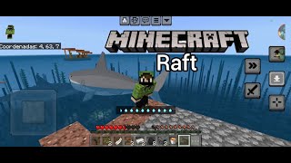 Sobrevivi como NAUFRAGO en un Raft de Minecraft