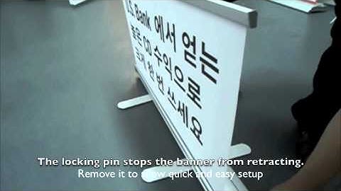 Putting your Retractable Banner Together