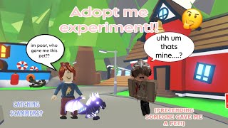 Pretending im new to adopt me and someone gave me a pet! *EXPERIMENT* | Adopt Me Roblox | Aizaxox