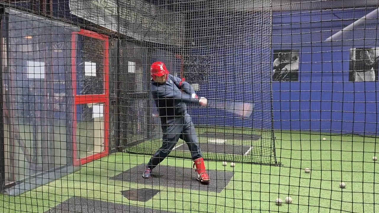 기계볼 배팅 연습 최대 비거리 158m??? 와니엘 배팅센터