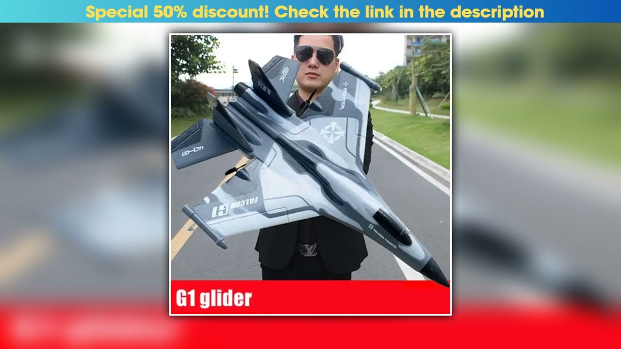 G1 Drone Glider Beginner Profesional 3 Channel RC Aircraft Remote Control Hand Throwing Plane Foam