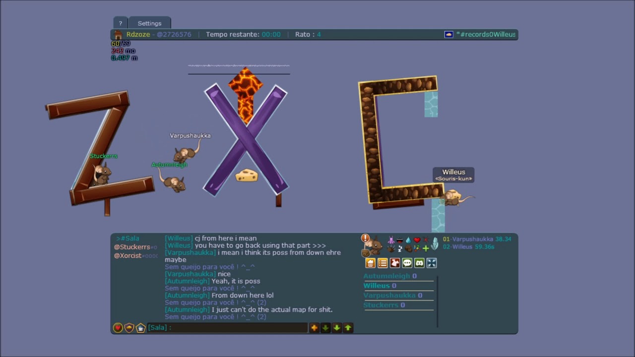 Transformice Rdzoze Challenge #2 Part 4/12: All P22 Maps