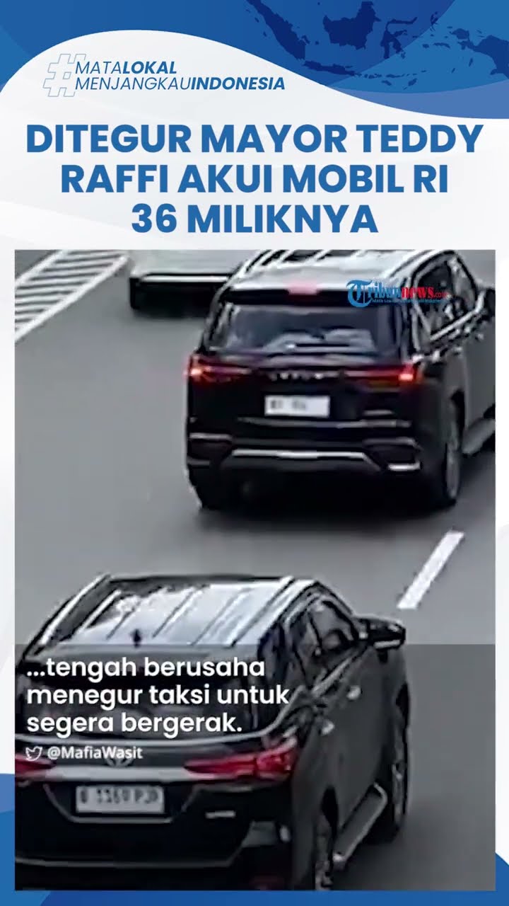 VIRAL Ditegur Mayor Teddy, Raffi Ahmad Akui Mobil RI 36 yang Dikawal Patwal Arogan Miliknya
