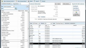 QuickBooks Training Videos: Make an Estimate Inactive
