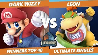 DHATL 2019 SSBU - MVG | Dark Wizzy (Mario) Vs SSG | LeoN (Bowser, Bowser Jr.) Smash Tournament W. 48