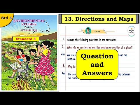 Directions And Maps| Question And Answers | Std 4 | Lesson 13 | EVS Part 1 |Maharashtra State Board