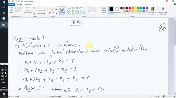 Simplexe : Méthode à 2 phases
