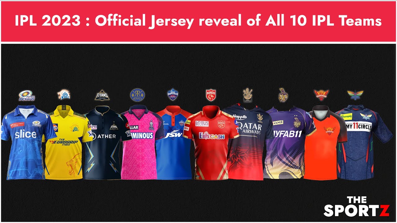 IPL 2023 : Official Jersey reveal of All 10 IPL Teams | 