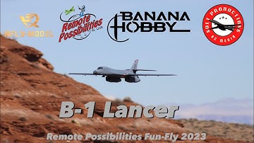 Banana Hobby/Xfly B-1B Lancer Makes Appearance at Remote Possibilities 2023 Presidents Day Fun-Fly