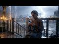 Mary Linton Knitting Cloth During a Violent Storm Alone in the Cozy Porch | RDR2 ASMR