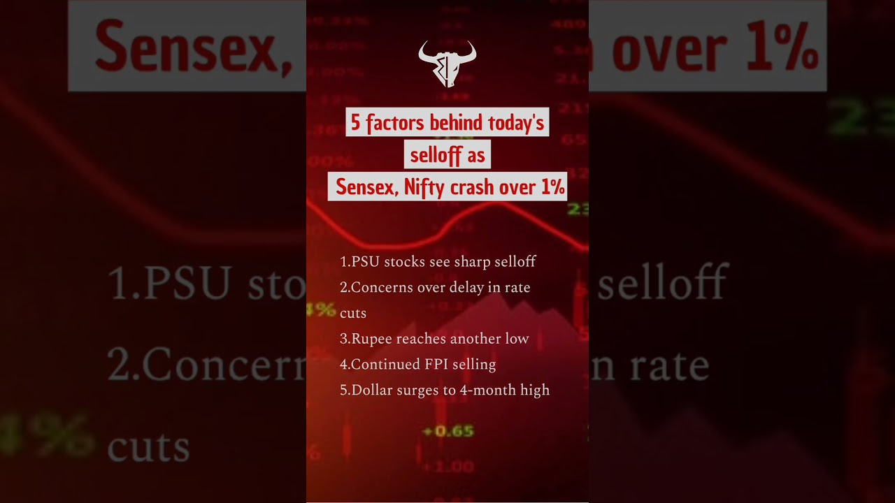 5 Factors behind today's selloff as sensex & nifty closed negative -1%  