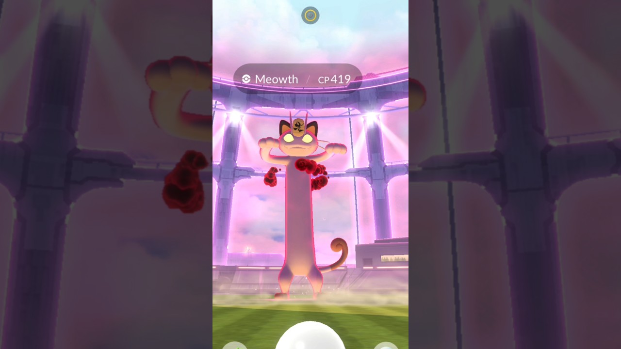 Finally Caught Gigantamax Meowth in Pokemon Go 