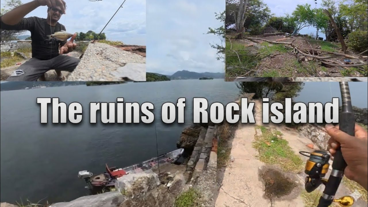 Fishing and exploring this small deserted island in the  Caribbean. 
