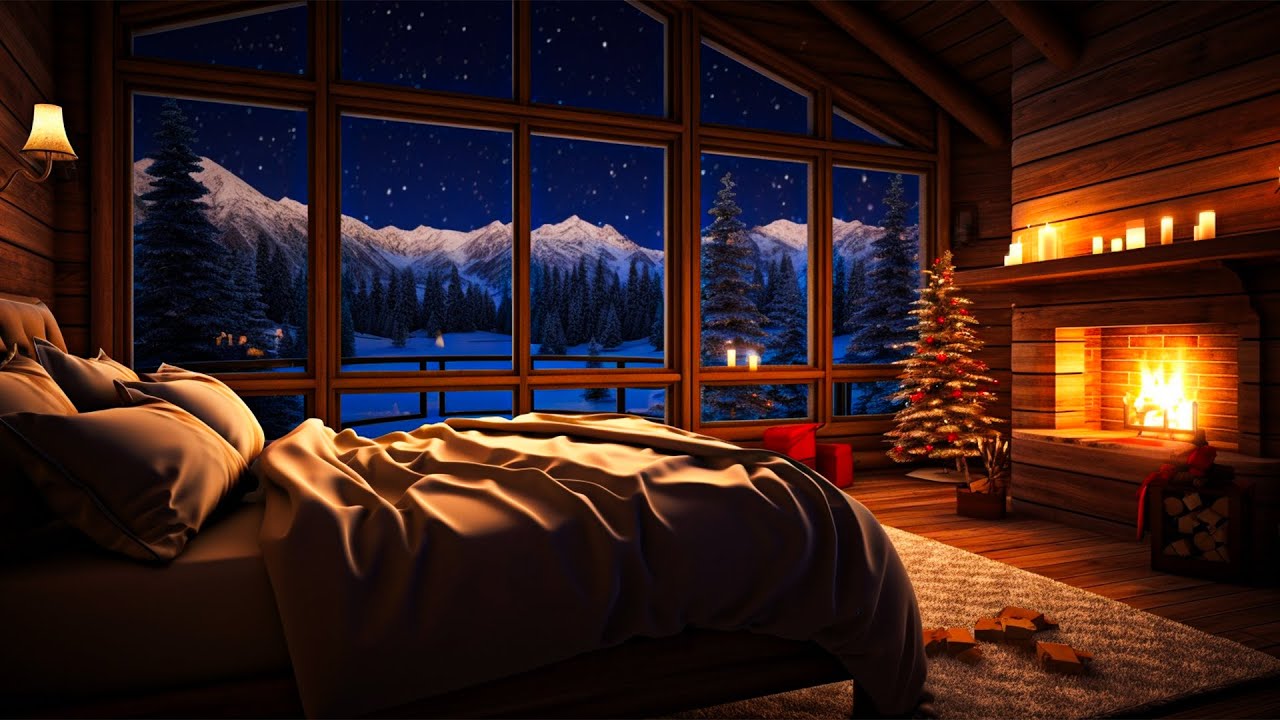 Watch Snow Storm and Breathtaking View from the Bed in a Cozy Cabin, Crackling Fire & Wind Sound - Winter on YouTube Watch Snow Storm and Breathtaking View from the Bed in a Cozy Cabin, Crackling Fire & Wind Sound - Winter on YouTube