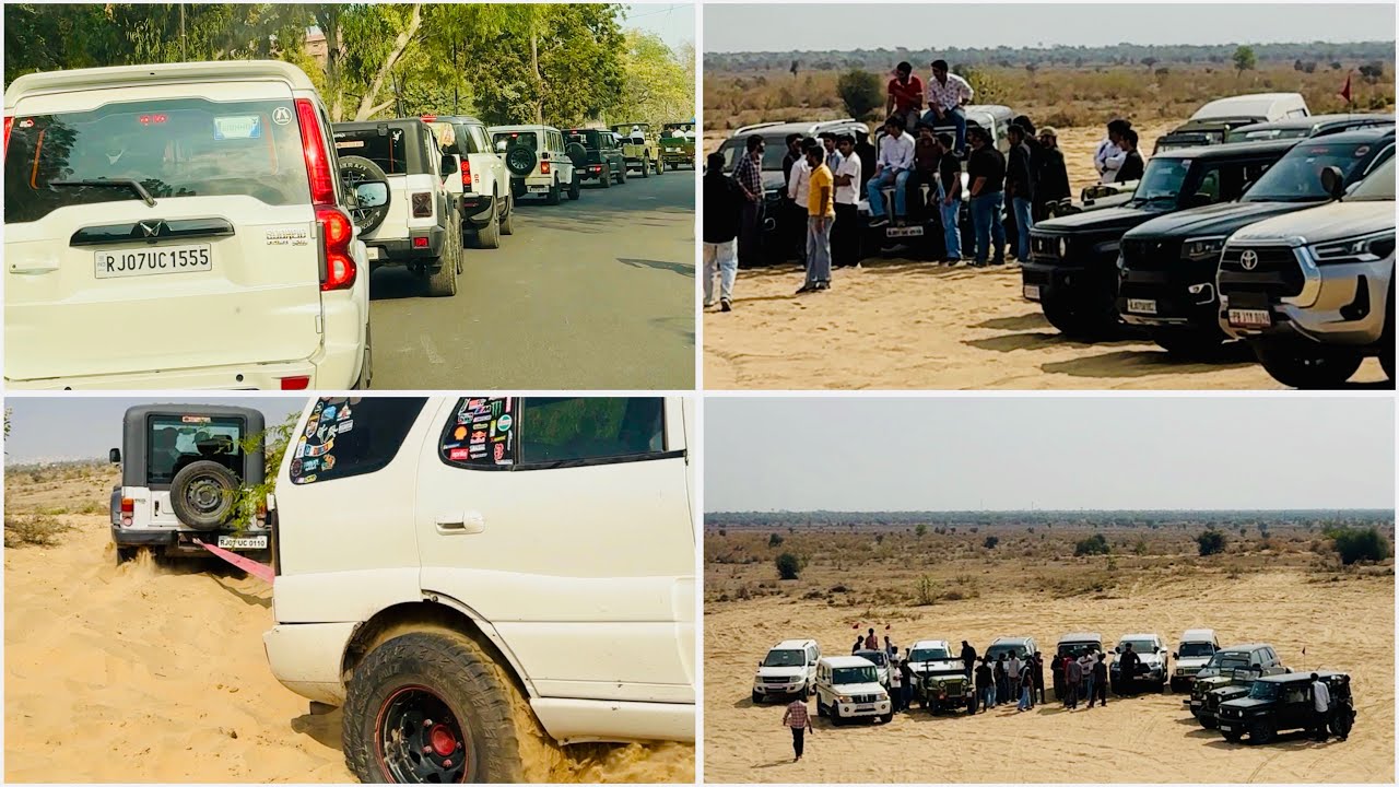 Bikaner Off-Roading Vlog 😎 | Jorbhir Dhore Me 4×4 Cars Ka Power | Thar & Fortuner