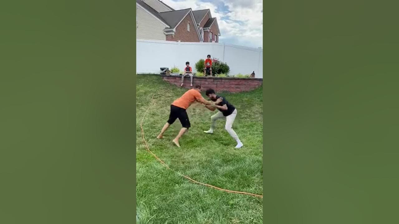 Dad & Son Wrestling *FUNNY* YouTube