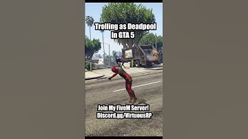 Trolling as Deadpool in GTA 5! Join my FiveM Server VirtuousRP! #gta5rp