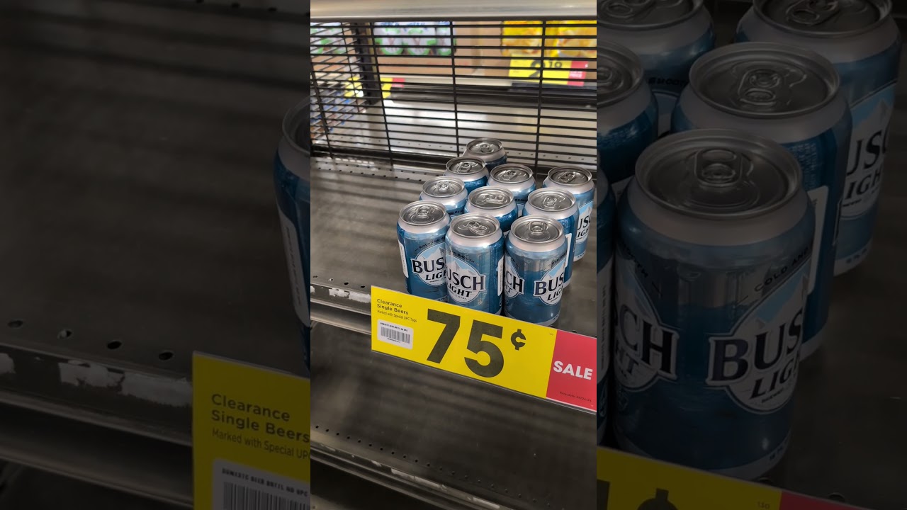 Busch Light clearance beers 75 cents