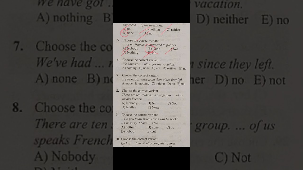 Negative pronouns - inkar evəzlikleri, işlənmə qaydalarının sirrləri