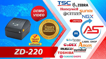 ZD-220 PRINTER DEMO VIDEO  CONTACT ATHARVA SOLUTIONS FOR INFINITE BARCODING SOLUTION