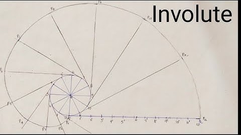 How to Draw Involute//Engineering Drawing