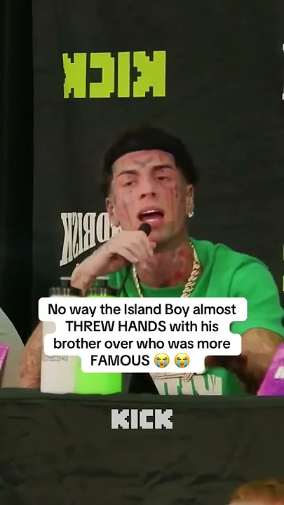 No way the Island Boy almost THREW HANDS with his brother over who was more FAMOUS