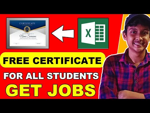 ⭕FREE COMPUTER CERTIFICATE? Advance Ms-Excel Certificate Course  For All students || Apply Now