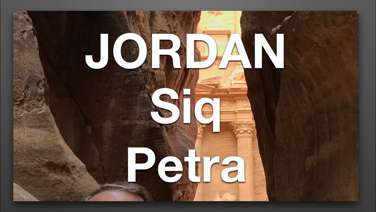 Walking the Siq at Petra.