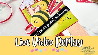 Stampin Up! Bee Mine Suite - Fun Fold Card - Vertical Easel Card