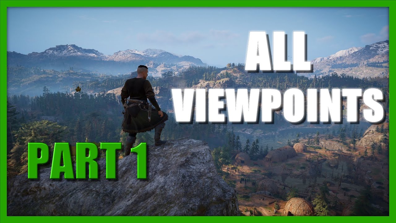 Assassin's Creed Valhalla map PS5 Viewpoints AMAZING Visuals, Part one.