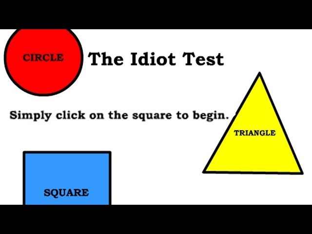 Idiot Test - Way too funny! by CreativeNose