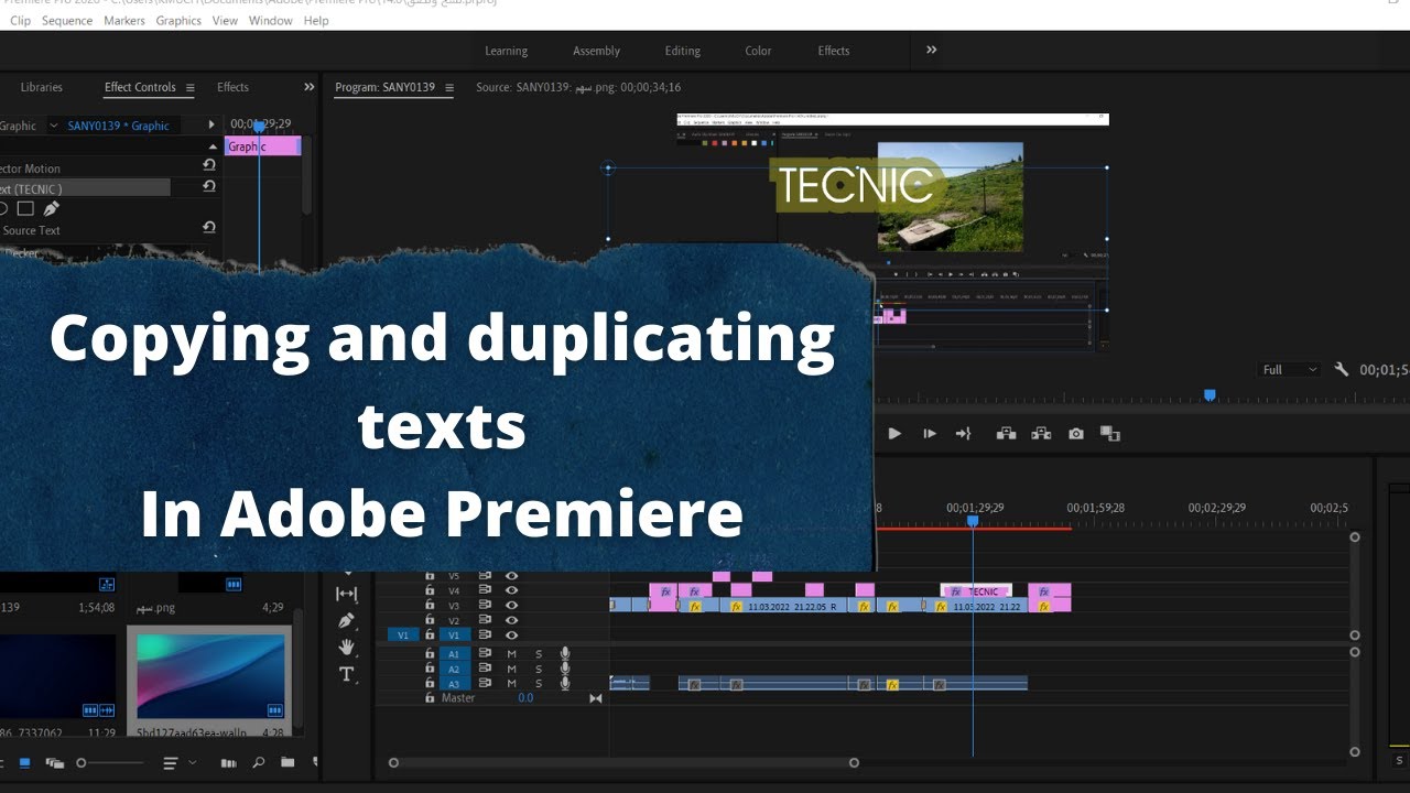 How to Copying and Duplicate Text In Adobe Premiere Pro YouTube