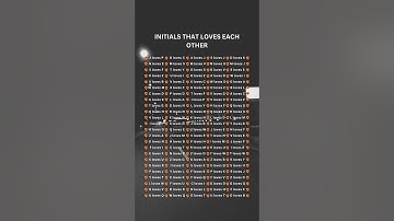 Initials that Loves each other #initials #crush #foryou #viral #fypシ