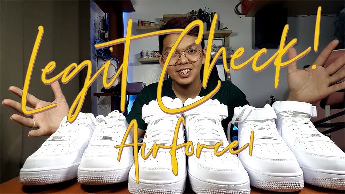 How To Spot Fake Nike Air Force 1 Low White Sneakers – LegitGrails