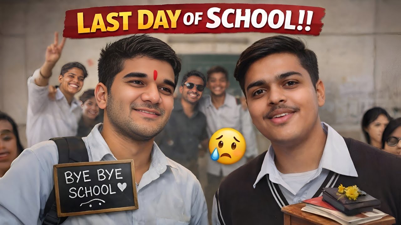 LAST DAY OF SCHOOL 😭 Full Masti, Emotions & Unforgettable Memories ...