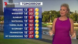 8 March 2018: Warm sunshine again tomorrow 31, and Saturday 33. A change arrives on Sunday.