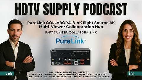 PureLink COLLABORA-8-4K Eight Source 4K Multi-Viewer Collaboration Hub