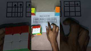 how to solve rubik's cube 3x3 - cube solve magic trick formula #shorts