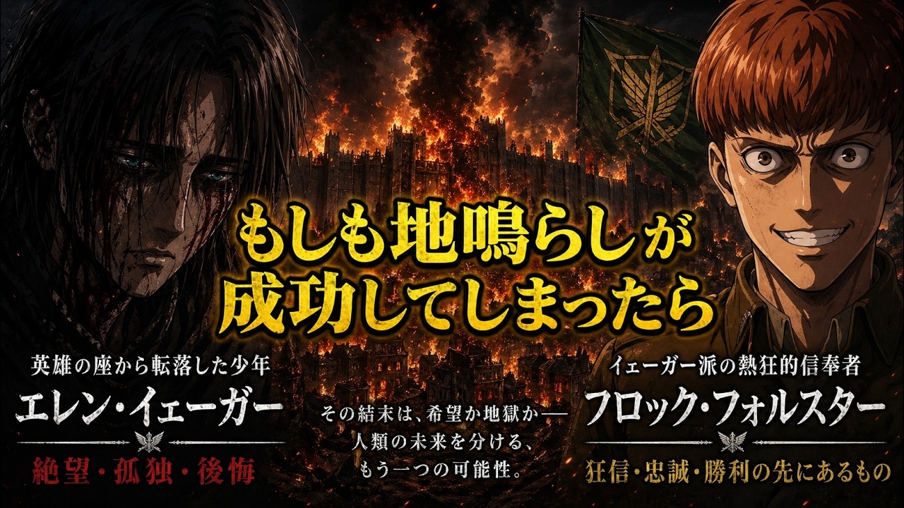 【IFルート】もしもエレンの「地鳴らし」が成功したらヤバい結果に…その後の結末を徹底考察