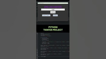 Python GUI project - Spelling Checker with tkinter