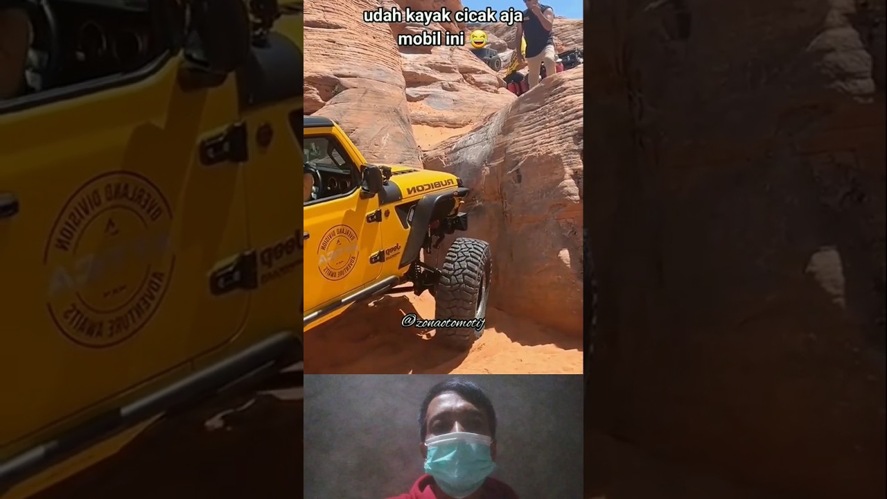bisakah mobil jeep ini melewati batu yang terjal