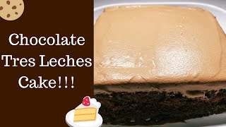 Chocolate tres leches cake | how to make cake| whipped mousse