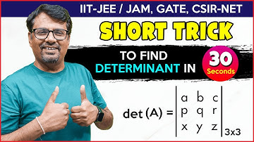 Solve Determinants in 30 Seconds | IIT JEE Short Cuts Tricks, Score Quick Marks@gajendrapurohit