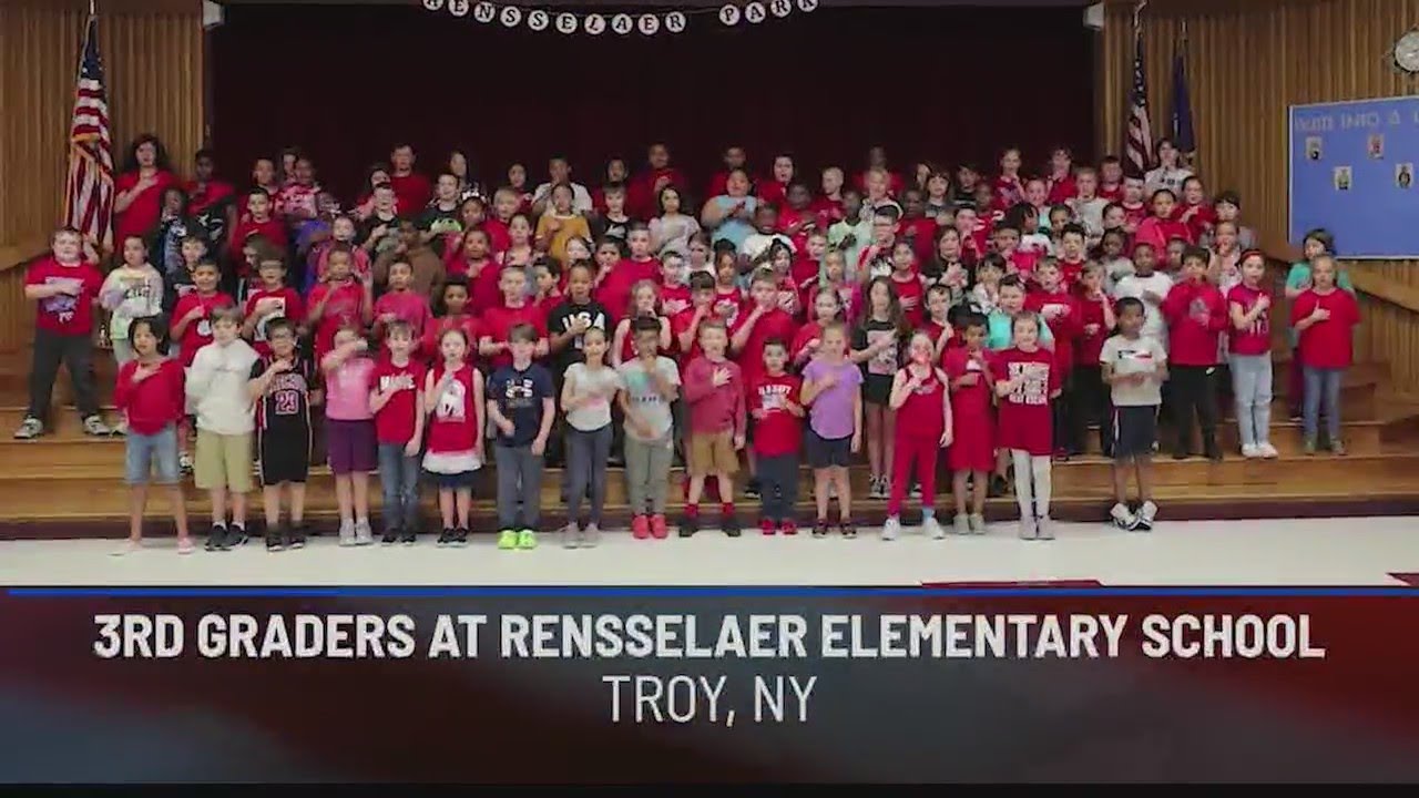 3rd graders at Rensselaer Elementary School give us our daily pledge of allegiance! YouTube