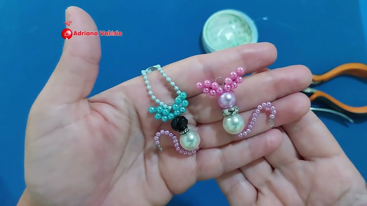 Como fazer chaveiro gatinha de perolas