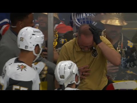 Tomas Hertl Injures His Own Trainer While Slamming Stick In Frustration